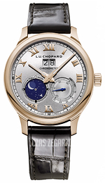 Chopard L.U.C Srebrny/Skóra Ø42 mm 161969-5001