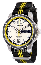 Chopard Grand Prix de Monaco Historique Srebrny/Skóra Ø44.5 mm 168568-3001