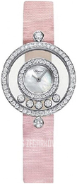 Chopard Ladies Happy Diamonds Biały/Tkanina Ø30 mm 203957-1001