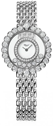 Chopard Ladies Happy Diamonds Biały/18 karatowe białe złoto Ø30 mm 204180-1001