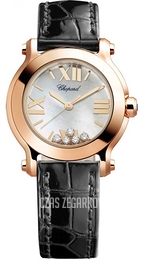 Chopard Happy Sport Biały/Skóra Ø30 mm 274189-5001
