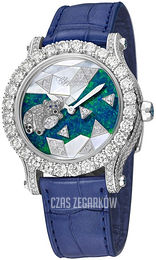 Chopard Happy Sport Zielony/Skóra Ø40 mm 274425-1001