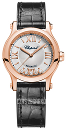 Chopard Happy Sport Srebrny/Skóra Ø30 mm 274893-5001