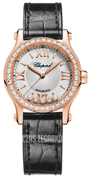 Chopard Happy Sport Srebrny/Skóra Ø30 mm 274893-5002