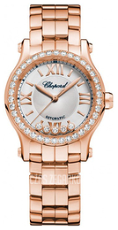 Chopard Happy Sport Srebrny/18 karatowe różowe złoto Ø30 mm 274893-5004
