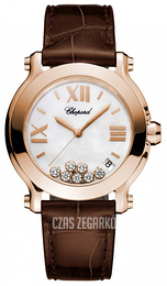 Chopard Happy Sport Biały/Skóra Ø36 mm 277471-5002