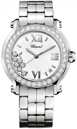 Chopard Happy Sport Biały/Stal Ø36 mm 278477-3008