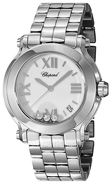 Chopard Happy Sport Biały/Stal Ø36 mm 278477-3013