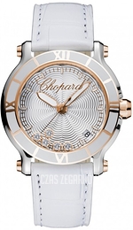 Chopard Happy Sport Srebrny/Skóra Ø36 mm 278551-6002