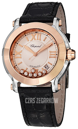 Chopard Happy Sport Srebrny/Skóra Ø36 mm 278559-6001