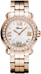 Chopard Happy Sport Srebrny/Skóra Ø36 mm 278559-6003