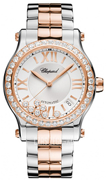 Chopard Happy Sport Srebrny/18 karatowe różowe złoto Ø36 mm 278559-6004
