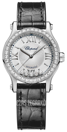 Chopard Happy Sport 30 MM Automatic Srebrny/Skóra Ø30 mm 278573-3003