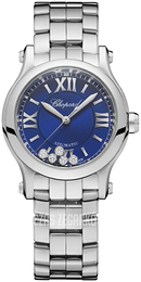 Chopard Happy Sport Niebieski/Stal Ø30 mm 278573-3007