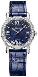 Chopard Happy Sport Niebieski/Skóra Ø30 mm 278573-3018