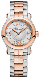 Chopard Happy Sport Srebrny/18 karatowe różowe złoto Ø30 mm 278573-6002