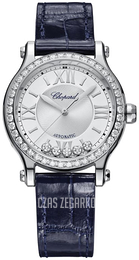 Chopard Happy Sport Srebrny/Skóra Ø33 mm 278608-3003