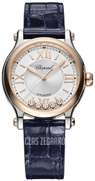 Chopard Happy Sport Srebrny/Skóra Ø33 mm 278608-6001