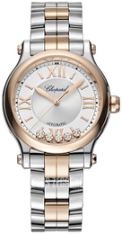 Chopard Happy Sport Srebrny/18 karatowe różowe złoto Ø33 mm 278608-6002