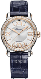 Chopard Happy Sport Srebrny/Skóra Ø33 mm 278608-6003