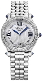 Chopard Happy Sport Biały/Stal Ø33 mm 278610-3002