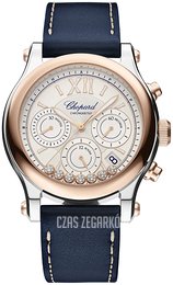 Chopard Happy Sport Srebrny/Skóra Ø40 mm 278615-6001