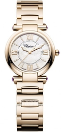 Chopard Imperiale Biały/18 karatowe różowe złoto Ø28 mm 384238-5002