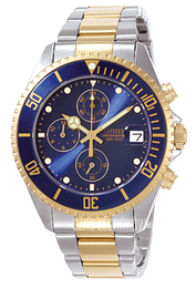 Citizen Sport Chrono Niebieski/Stal w odcieniu złota Ø38 mm AN3305-59L