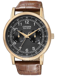 Citizen Leather Czarny/Skóra Ø42 mm AO9003-08E
