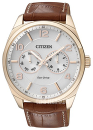 Citizen Leather Srebrny/Skóra Ø43 mm AO9024-16A