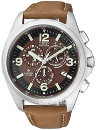 Citizen Radio Controlled Brązowy/Skóra Ø44 mm AS4041-10W