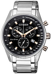 Citizen Chrono Czarny/Stal Ø40 mm AT2396-86E