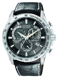 Citizen Radio Controlled Czarny/Skóra Ø42 mm AT4000-02E