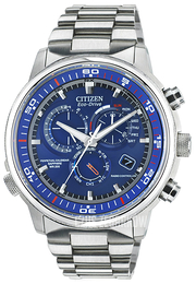 Citizen Chrono Niebieski/Stal Ø44 mm AT4110-55L