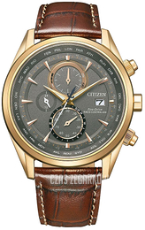 Citizen Radio Controlled Szary/Skóra Ø43 mm AT8263-10H