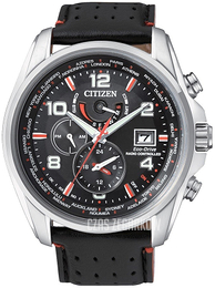 Citizen Radio Controlled Czarny/Skóra Ø44 mm AT9030-04E