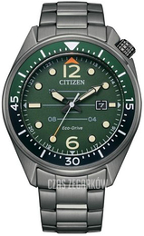 Citizen Seaplane Zielony/Stal Ø44 mm AW1717-81X