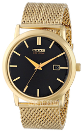Citizen Mesh Czarny/Pozlacana Ø40 mm BM7192-51E