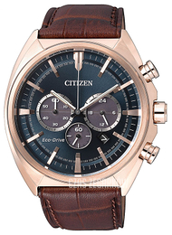 Citizen Chrono Niebieski/Skóra Ø43 mm CA4283-04L