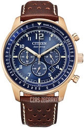 Citizen Eco Drive Niebieski/Skóra Ø44 mm CA4503-18L