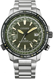 Citizen Radio Controlled Zielony/Tytan Ø44.3 mm CB0206-86X
