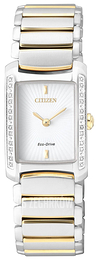 Citizen Biały/Stal w odcieniu złota EG2965-53A