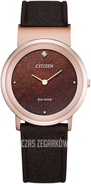Citizen Elegance Brązowy/Stal w kolorze różowego złota Ø31 mm EG7072-19X