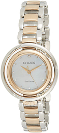 Citizen Diamond Biały/Stal w kolorze różowego złota Ø31 mm EM0666-89D