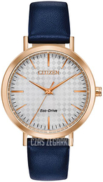 Citizen Drive Srebrny/Skóra Ø36 mm EM0763-07A