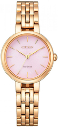 Citizen Eco Drive Różowy/Stal w kolorze różowego złota Ø28 mm EM0993-82X