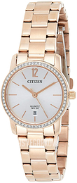 Citizen Dress Srebrny/Stal w kolorze różowego złota Ø27 mm EU6039-86A