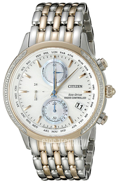Citizen Eco Drive 180 Srebrny/Stal w kolorze różowego złota Ø38 mm FC5006-55A