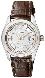 Citizen Leather Srebrny/Skóra Ø31 mm FE1015-11A