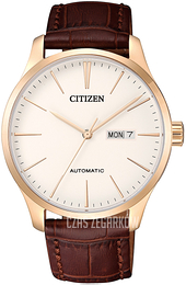 Citizen Mechanical Biały/Skóra Ø40 mm NH8353-18A